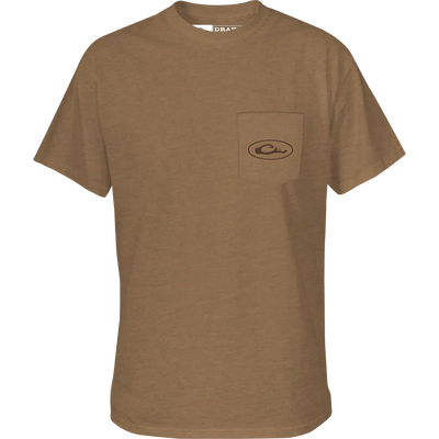 Drake Retro Ringneck T-Shirt (Golden Pecan Heather)