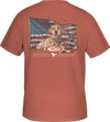 Drake Yellow Lab Flag T-Shirt (Terra Cotta)