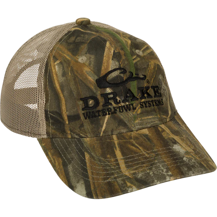 Drake Mesh Back Camo Caps