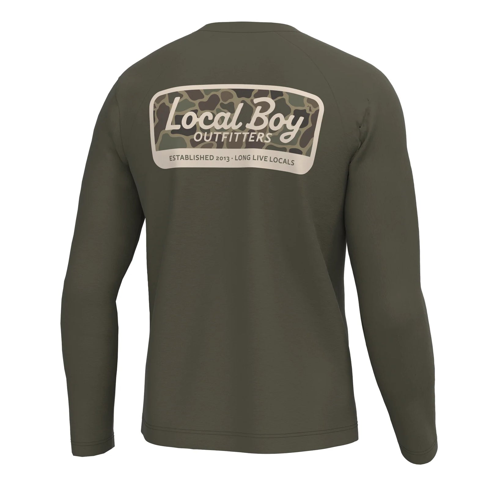 Local Boy Long Sleeve Heather Blend Crewnecks
