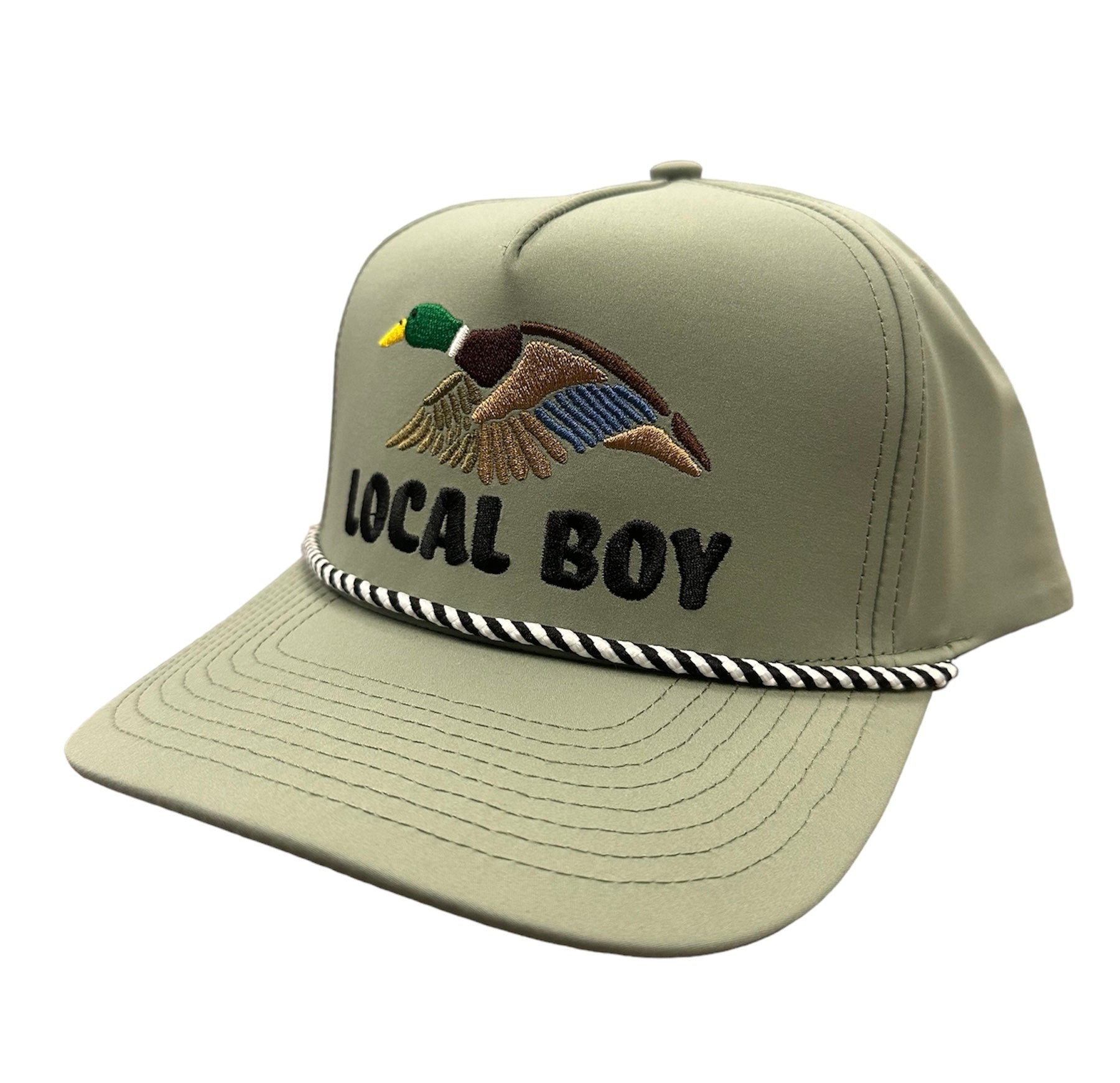 Local Boy Wild Duck Rope Hat - Loden/White
