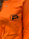 Phantom Orange Long Sleeve Pocket Shirt