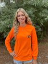 Phantom Orange Long Sleeve Pocket Shirt