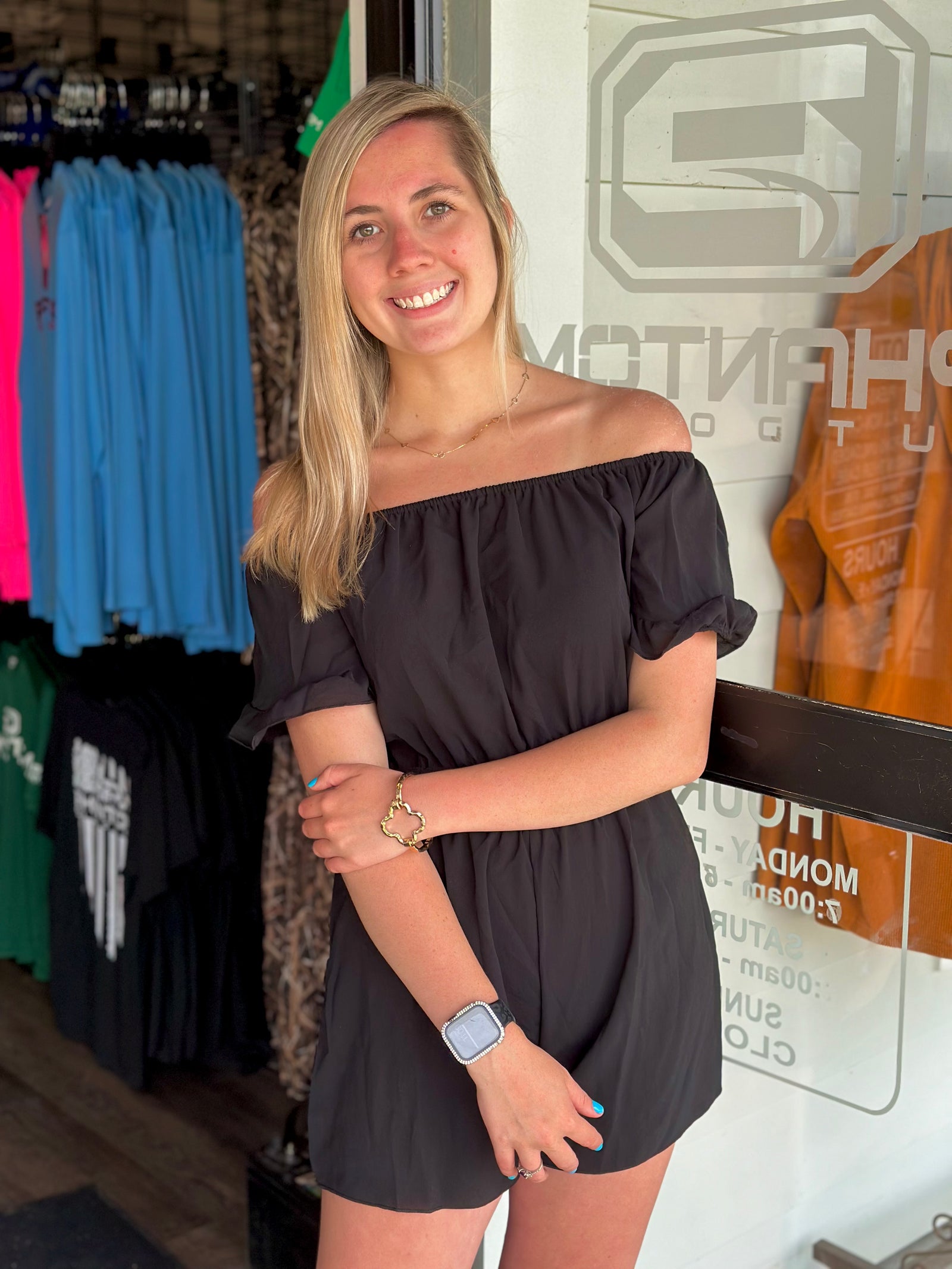 Solid Off Shoulder Romper