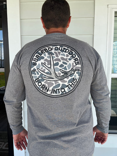 Born Into This L/S  Dark Heather Grey
