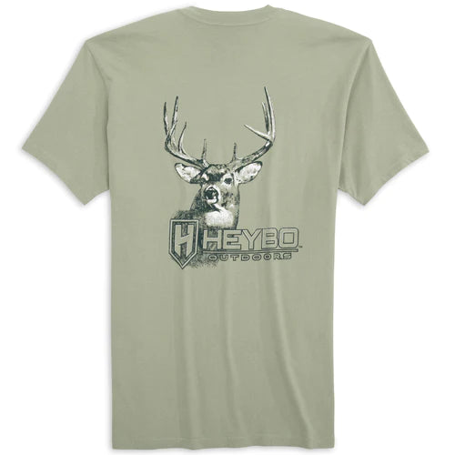 Heybo T-Shirt Etched Deer - Seagrass