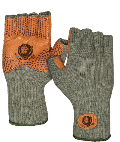 Fish Monkey 1/2 Finger Wool Gloves