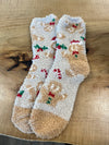 Gingerbread Man Fuzzy Socks