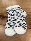 Leopard Print Fuzzy Socks