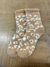 Leopard Print Fuzzy Socks