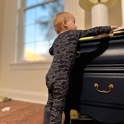 Old South Blackout Camo Onesie - Bamboo Sleeper