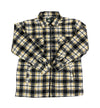 Men's Plaid Fleece Jacket with Sherpa Lining