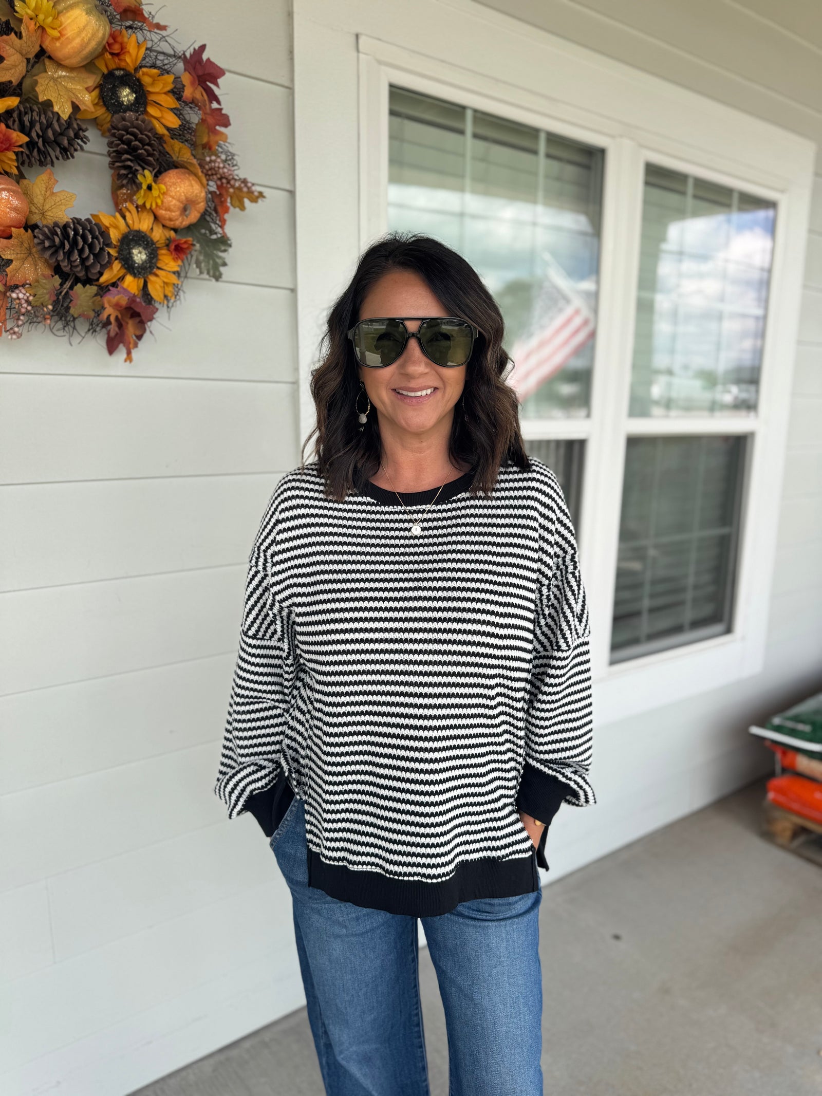 Striped Black/White Sweater