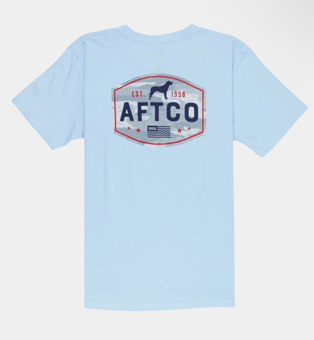 AFTCO Youth Best Friend Short Sleeve Tee, XLarge