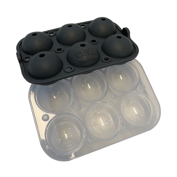 TOADFISH Silicone 6-Pack Ice Ball Freezer Tray