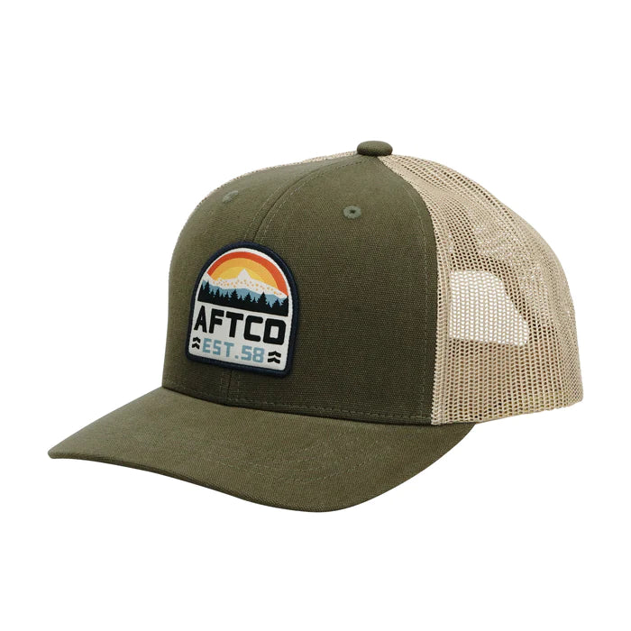 Aftco MC1059 Rustic Trucker - Olive