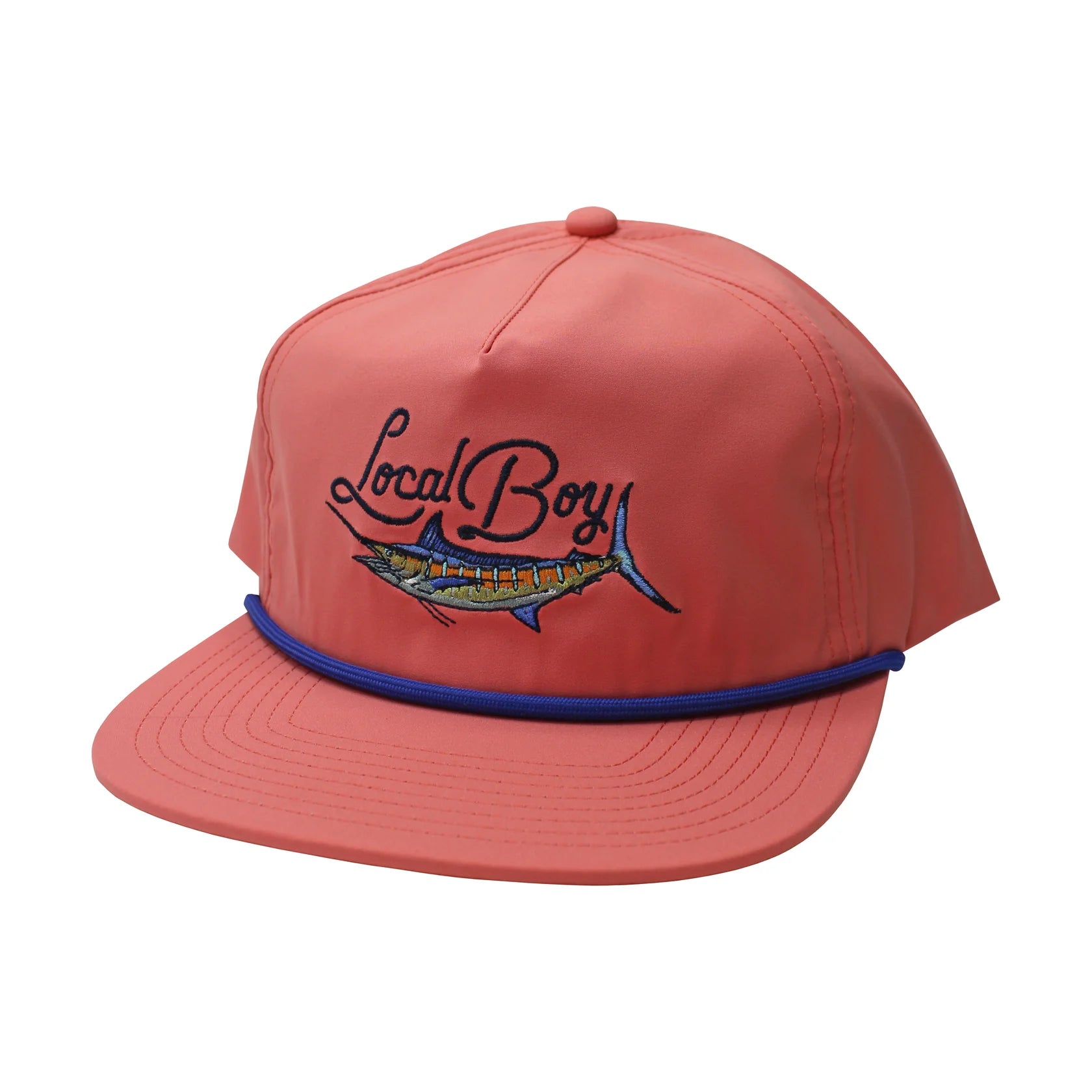 Local Boy Mad Marlin Low-Profile Rope Hat - Salmon