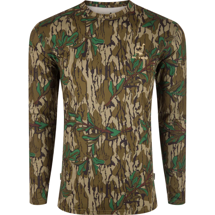 Drake Performance Camo Long Sleeve Crews