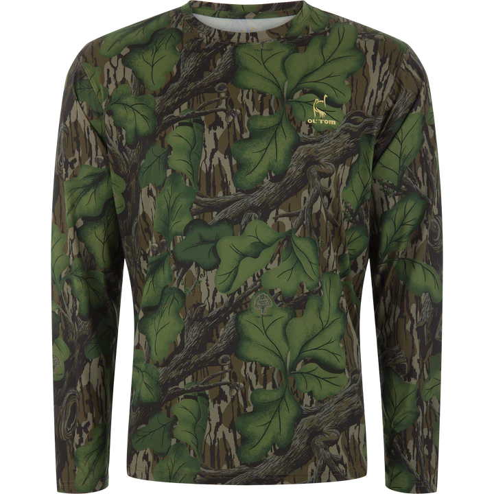 Drake Youth Performance Camo Long Sleeve Crew