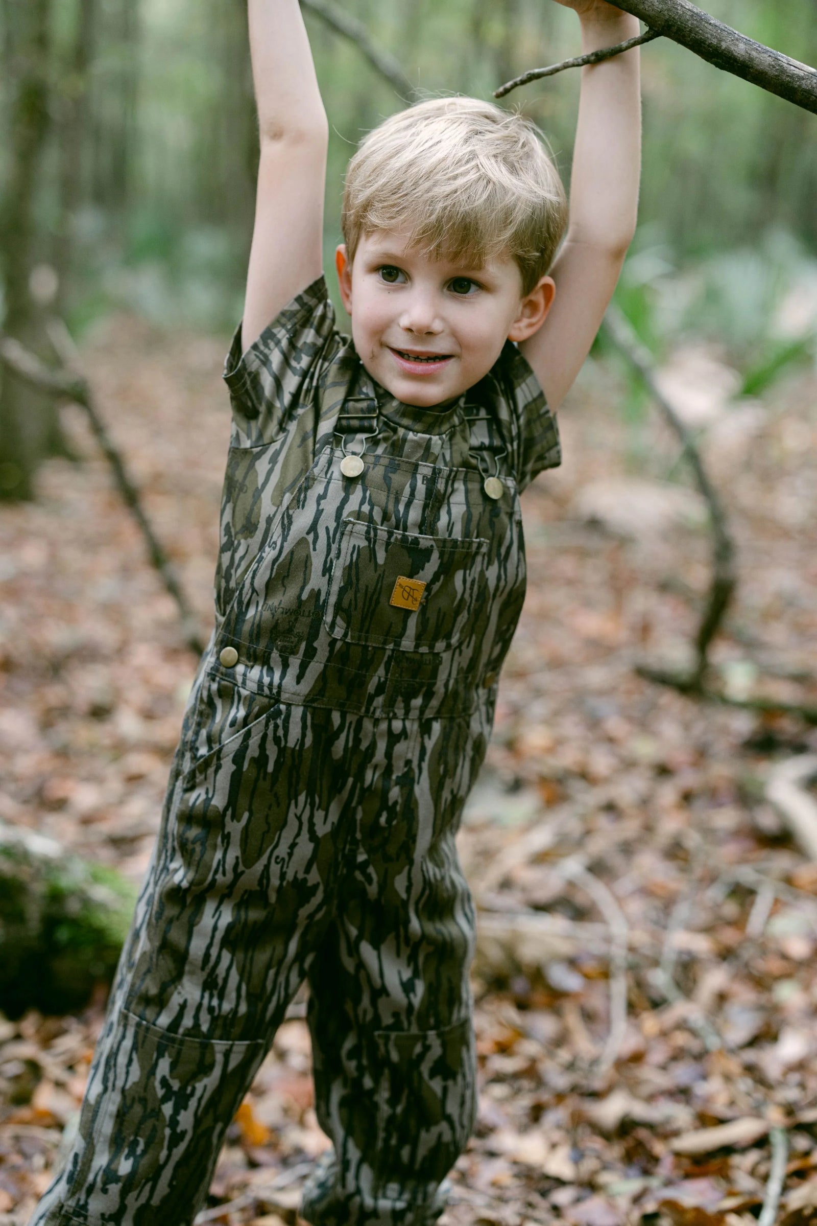 Bow and Arrow Toddler Camo Overalls