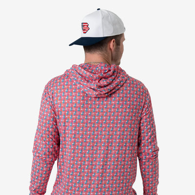 Burlebo American Flag Print Performance Hoodies
