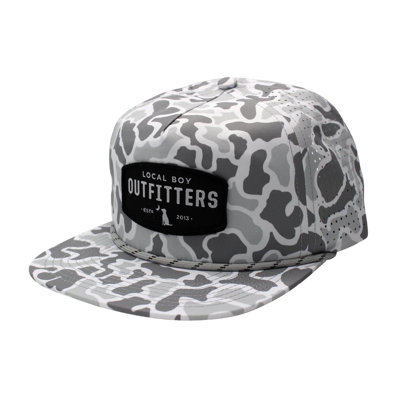 Local Boy Woven Patch Perforated Low Profile Rope Hats