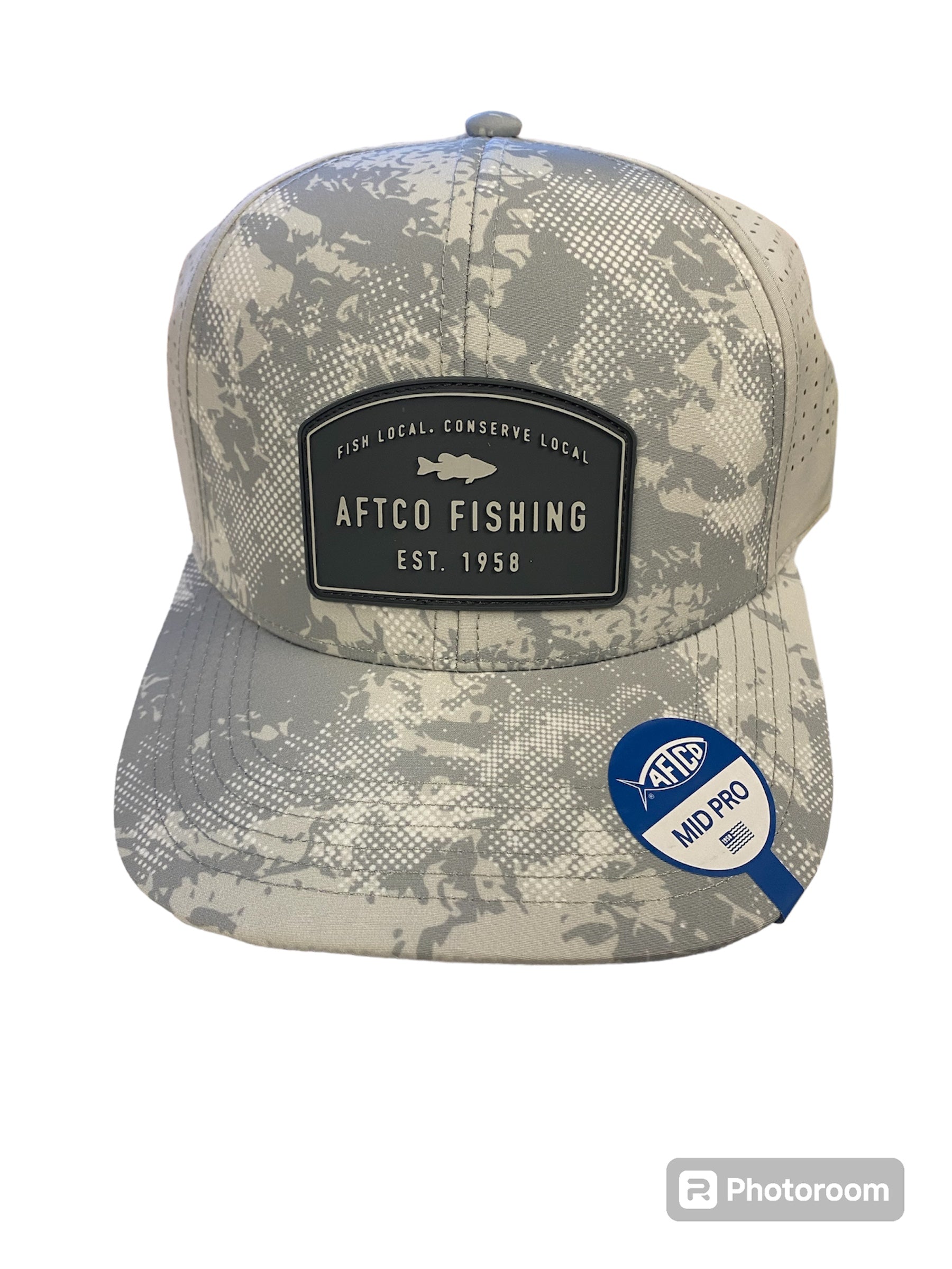 Aftco's Deuce Hat - Silver Storm Camo