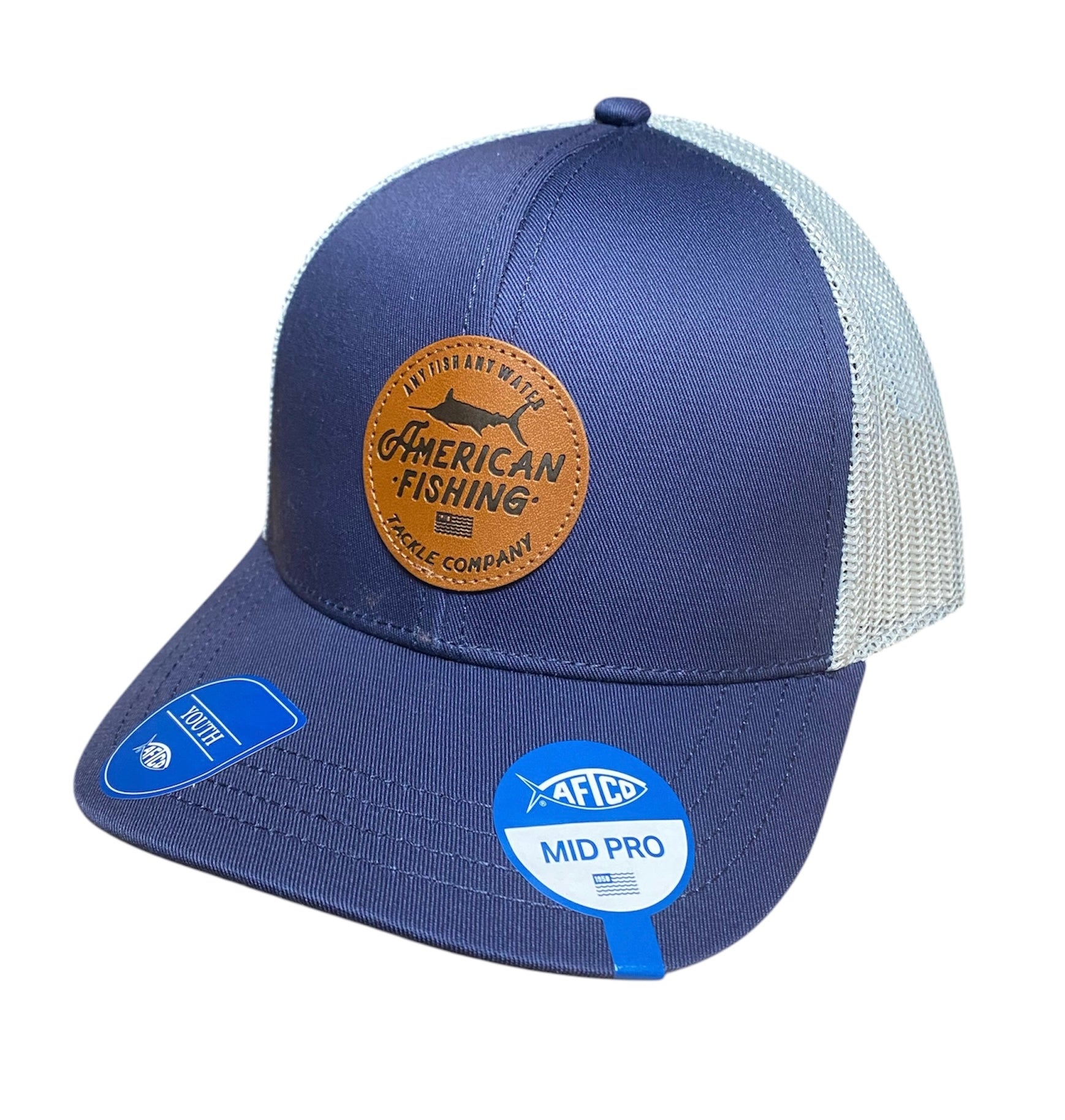 AFTCO Lemonade Leather Patch Trucker Hat