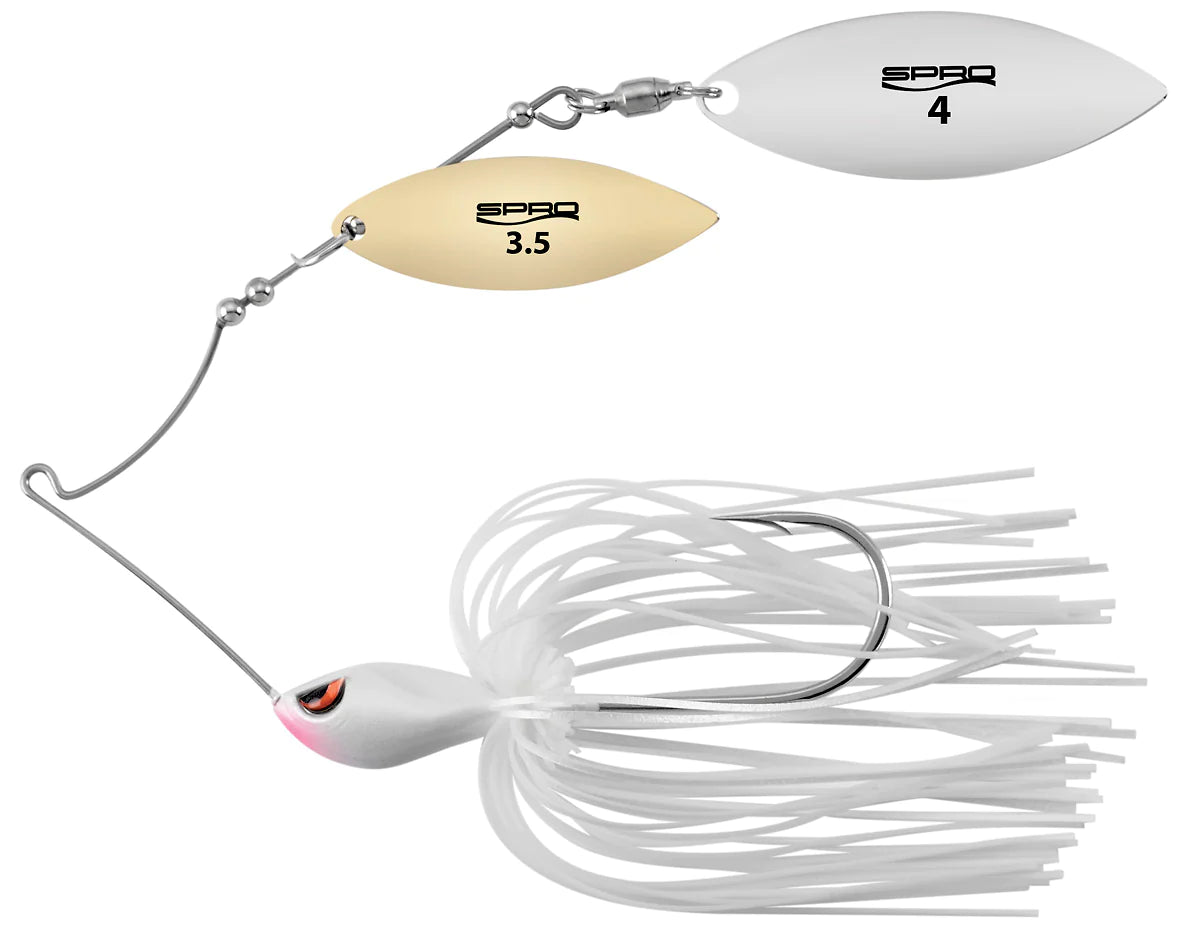 Spro Blade Double Willow Spinnerbait 1/2 oz / Pearl White