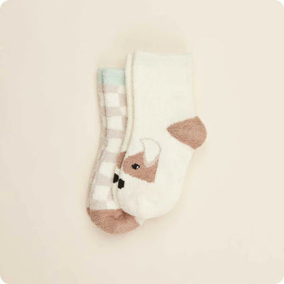 Warmies Puppy No-Slip Crew Socks