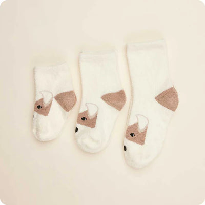 Warmies Puppy No-Slip Crew Socks