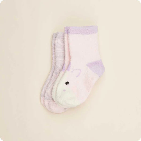 Warmies Unicorn No-Slip Crew Socks