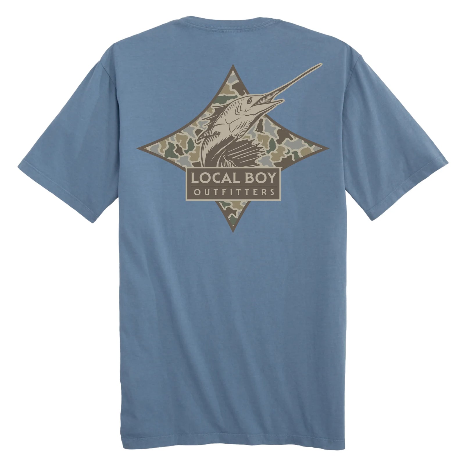 Local Boy's Dog & Moon Camo Sailfish T-Shirts