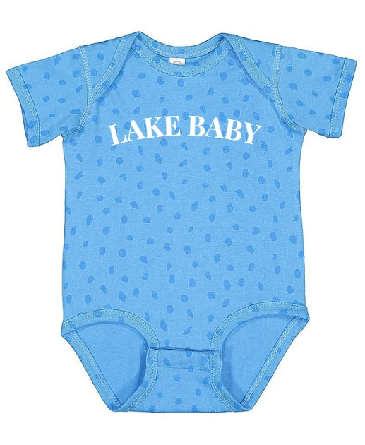 Phantom Blue/White "Lake Baby" Tradewind Spot Onesie