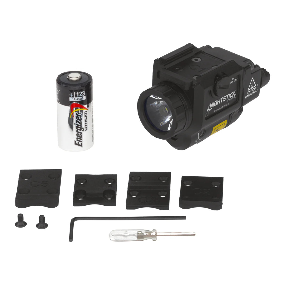 Nightstick Compact Weapon-Mounted Light with Green Laser