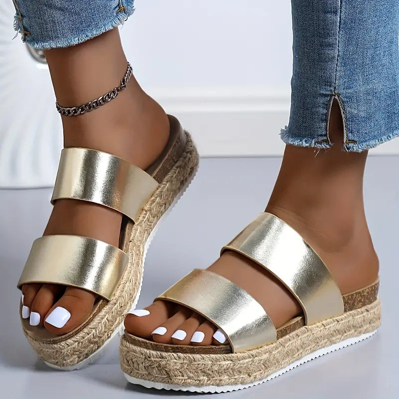 Women's Gold Sandals