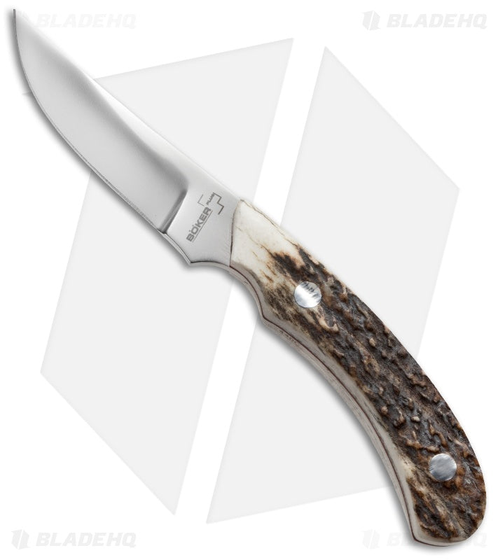 Boker Plus Cowboy Crossdraw Fixed Blade Knife Stag