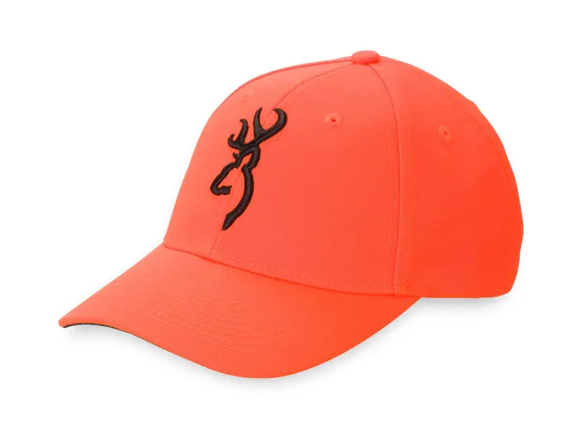 Browning Safety Cap with 3D Buckmark - Blaze Orange