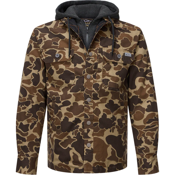 Drake Campfire Canvas Shirt Jac Hoodie