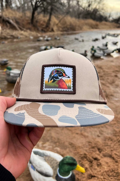 Burlebo Caps - Wood Duck Stamp, Camo