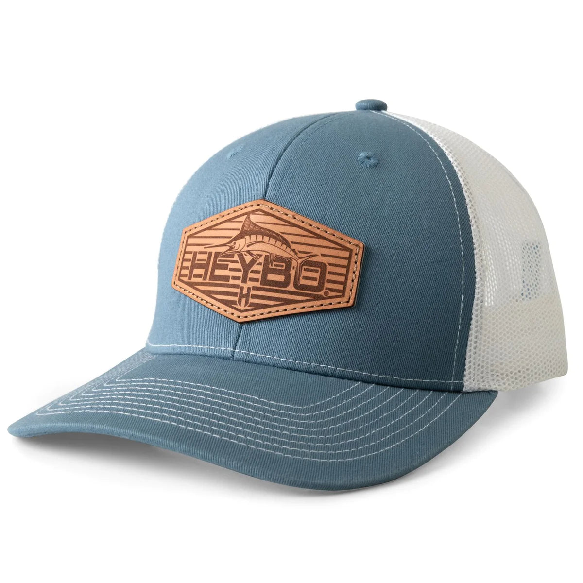 Heybo Leather Marlin Patch Meshback Hat