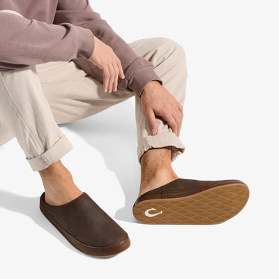 Olukai Men's Ku'u Suede Slip On Shoes