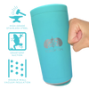 TOADFISH Non-Tipping Universal Can Cooler - Teal