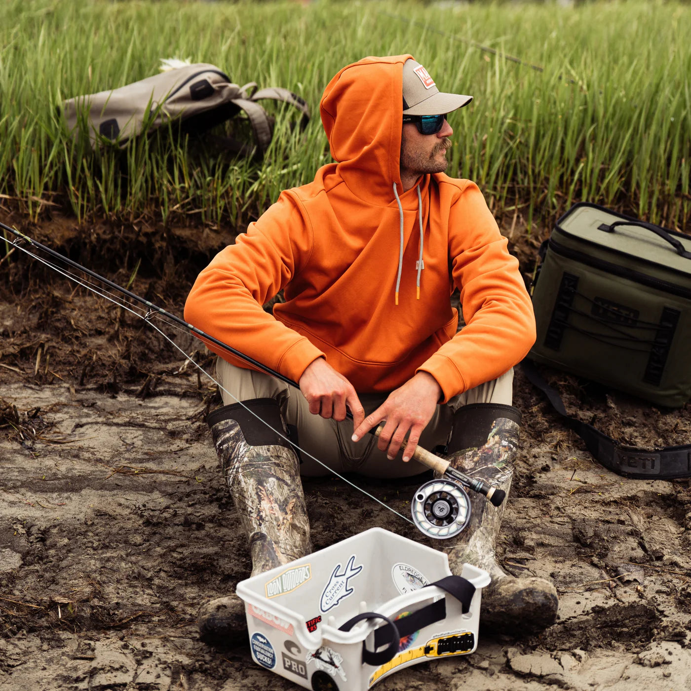 Nor'easter Hoodie - Apricot Orange
