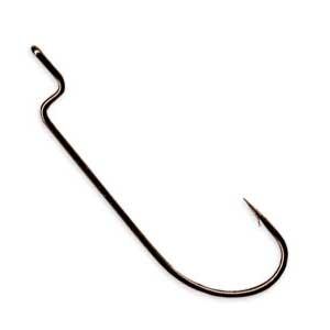 Gamakatsu Worm Offset Shank, Round Bend Hooks - 6pk