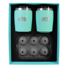 TOADFISH 2-Pack Rocks Tumbler Gift Sets - Teal