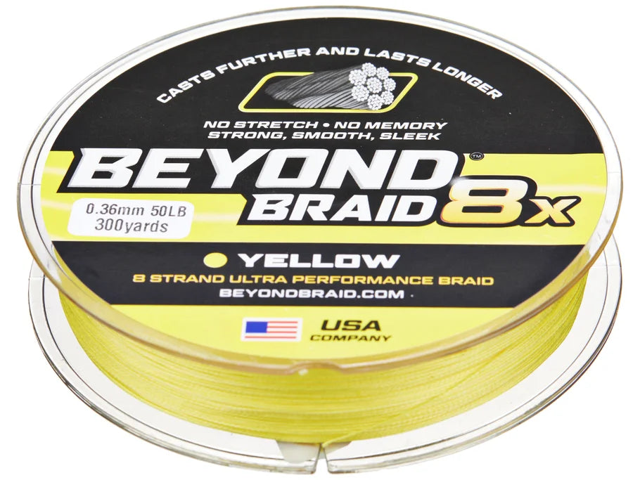 Beyond Braid 8X Braided Line Yellow Ultra Performance