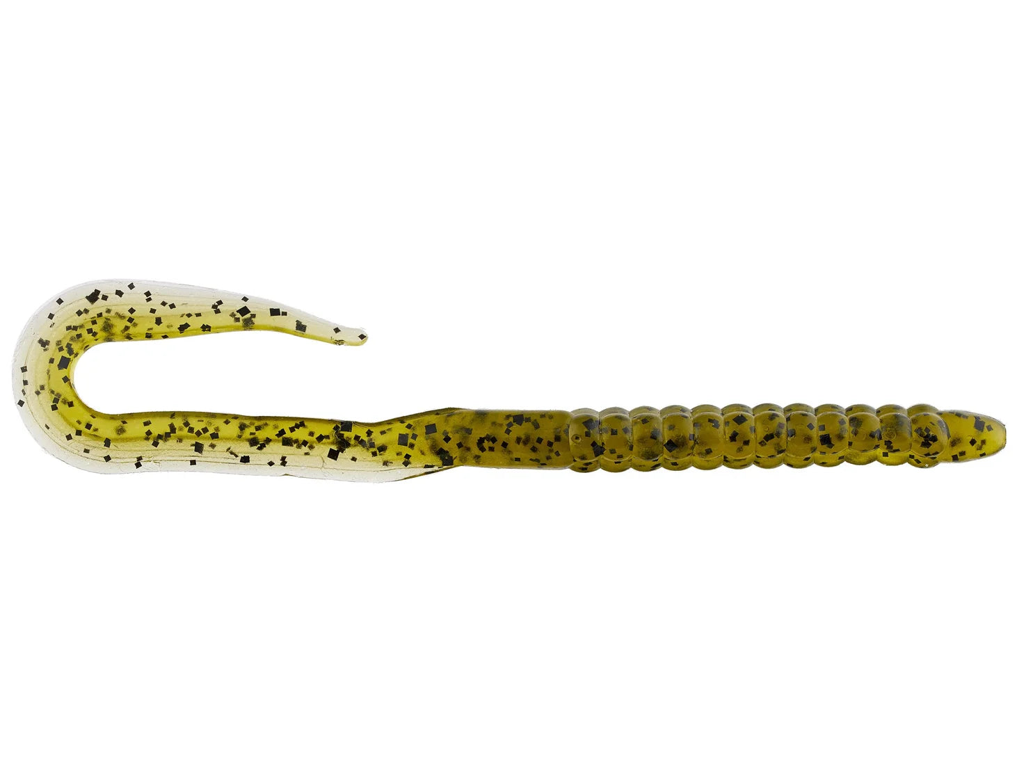 blue worm with yellow tail zoom fishing lure Zoom Mag U-Tale 7.5" 15Pk