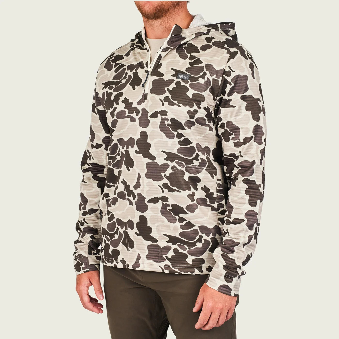 Sullivan Hagood Tech Hoodie - Stone Mallard Camo