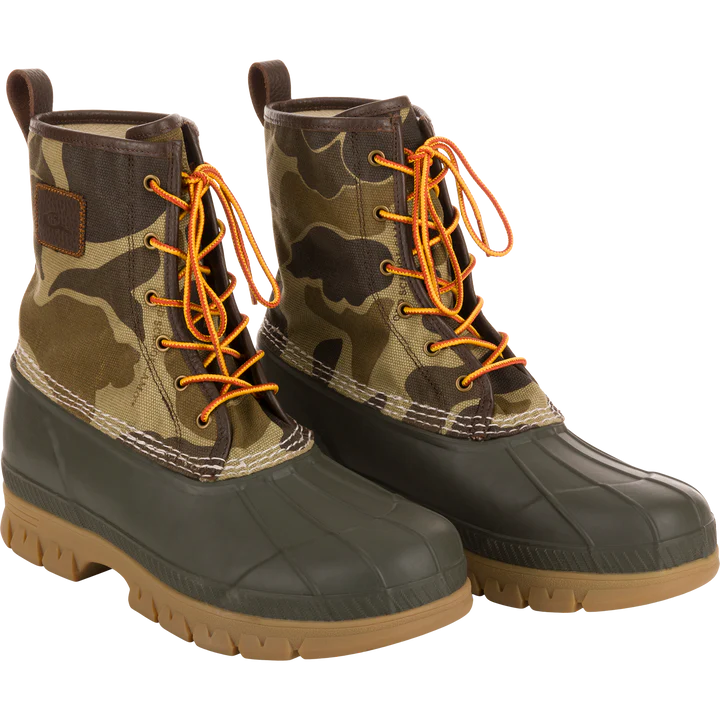 Drake Throwback 80 Waxed Canvas Lace Up Duck Boots
